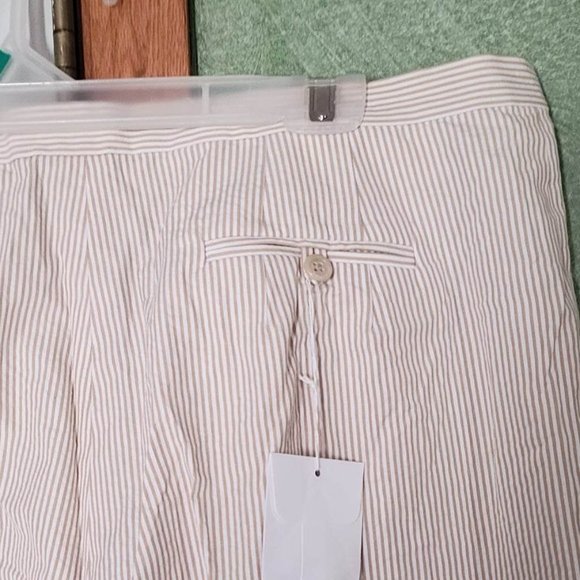 Lands End lightweight pinstriped pants, size 18. - Picture 3 of 3